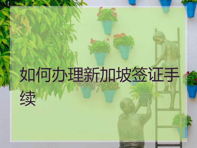 如何办理新加坡签证手续