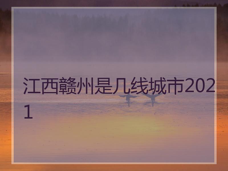 江西赣州是几线城市2021
