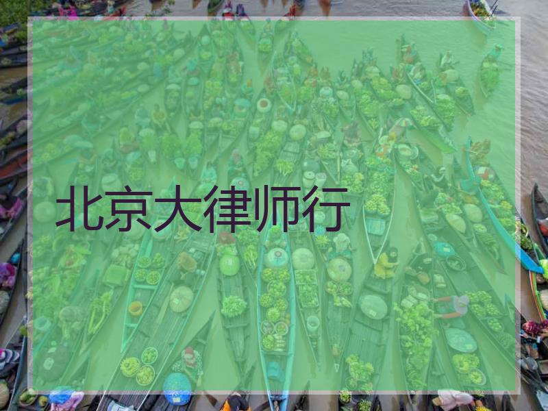 北京大律师行