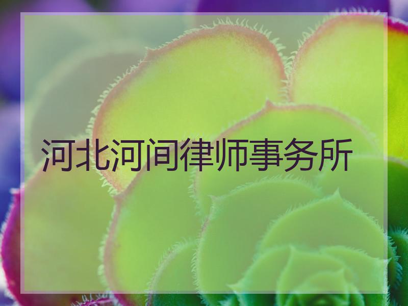 河北河间律师事务所