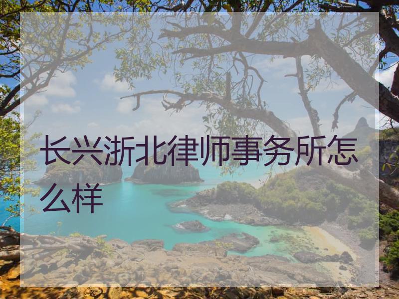 长兴浙北律师事务所怎么样