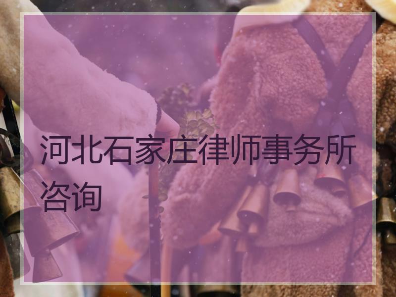 河北石家庄律师事务所咨询