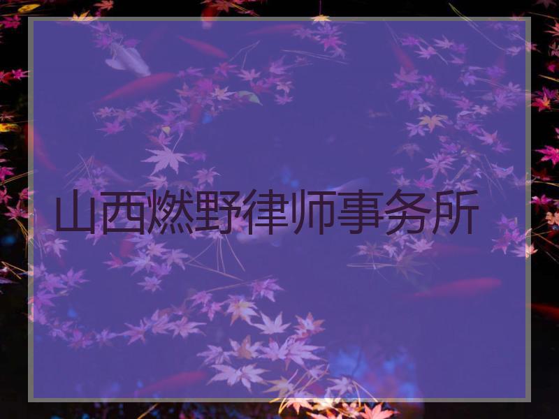 山西燃野律师事务所