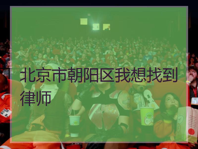 北京市朝阳区我想找到律师