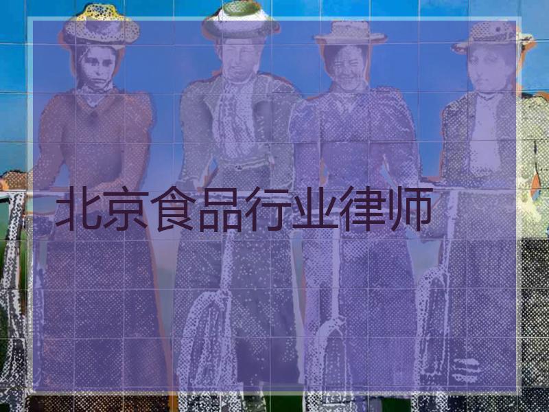 北京食品行业律师