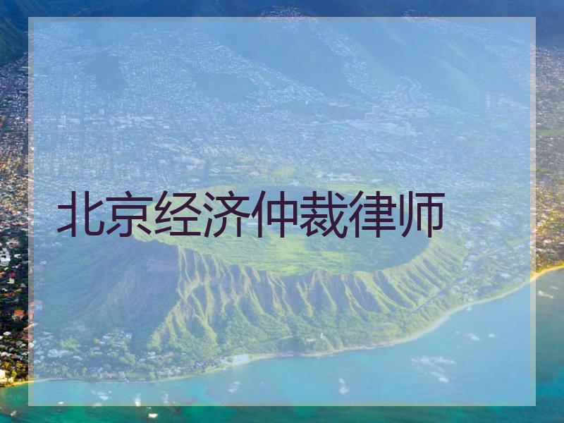 北京经济仲裁律师