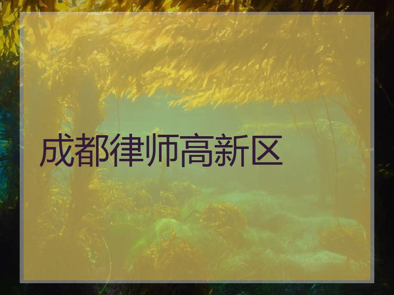成都律师高新区