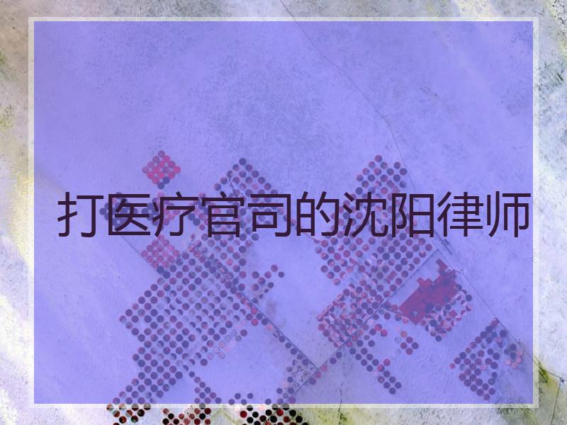 打医疗官司的沈阳律师