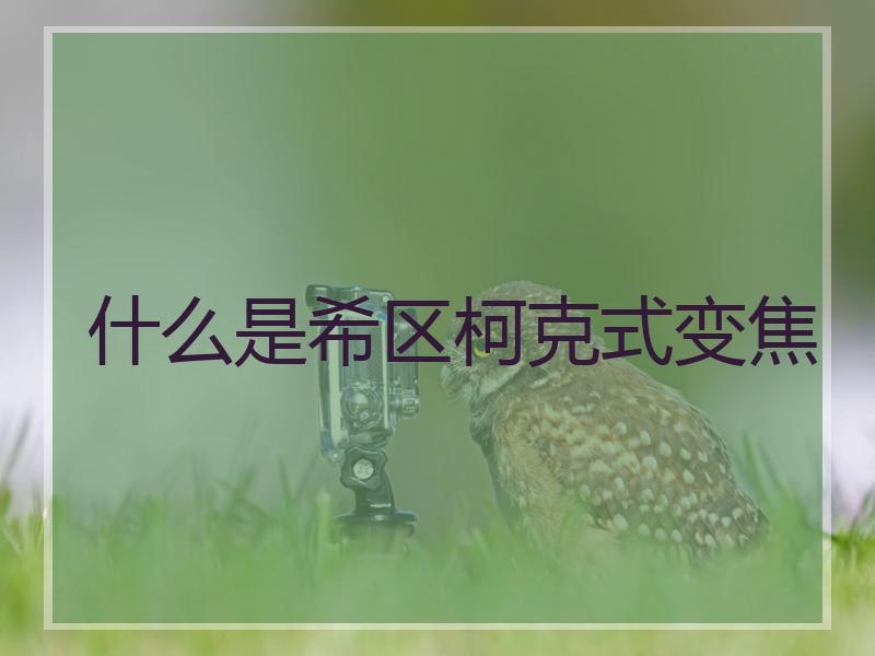 什么是希区柯克式变焦