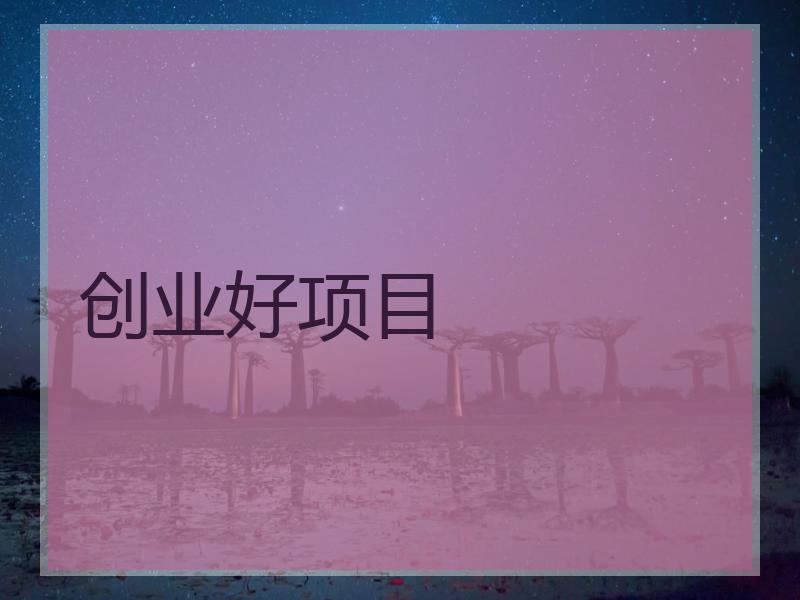 创业好项目