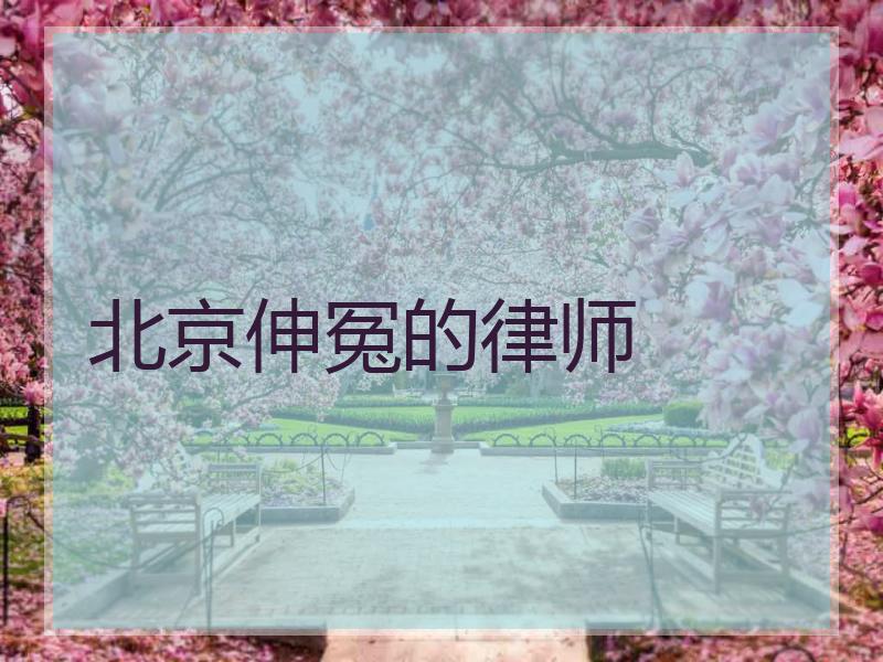 北京伸冤的律师