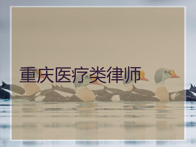 重庆医疗类律师