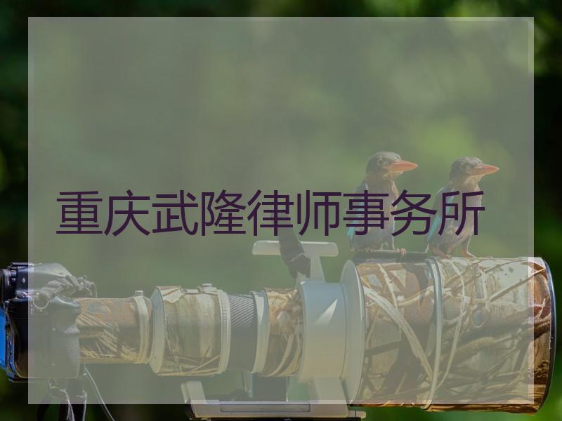 重庆武隆律师事务所