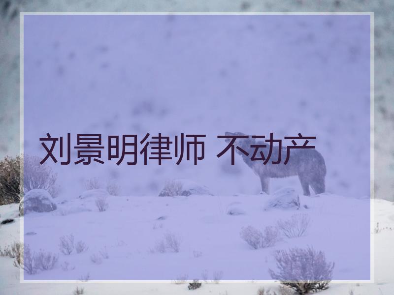 刘景明律师 不动产