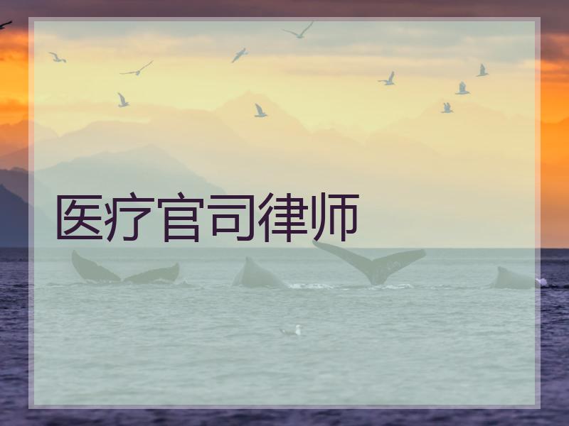 医疗官司律师