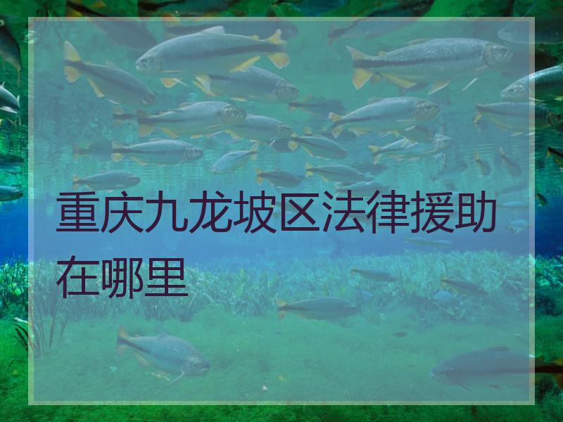 重庆九龙坡区法律援助在哪里