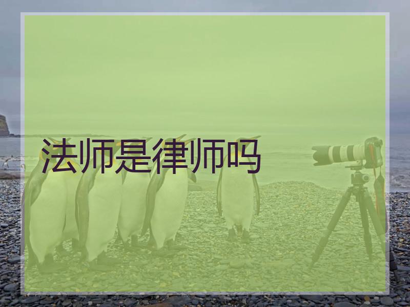 法师是律师吗