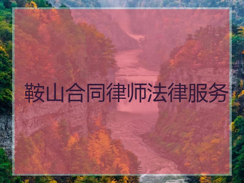 鞍山合同律师法律服务