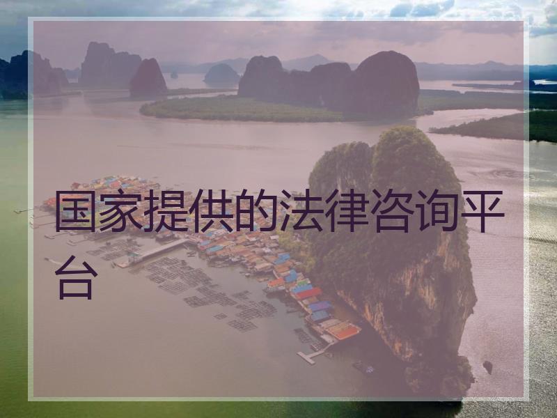国家提供的法律咨询平台