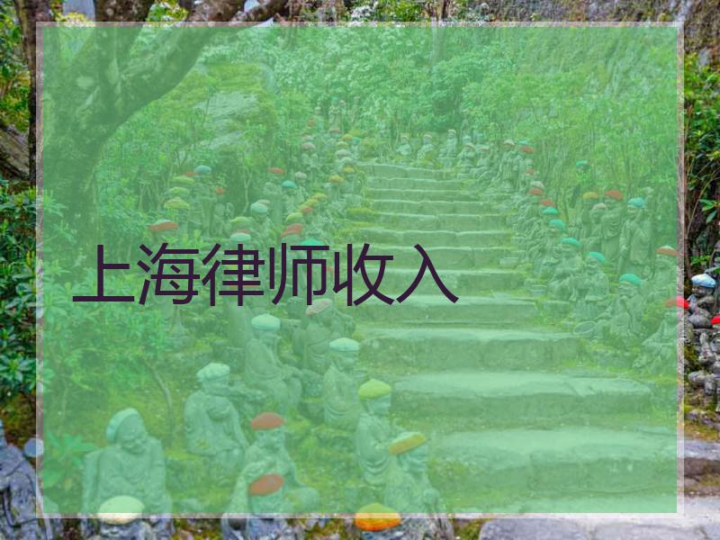 上海律师收入