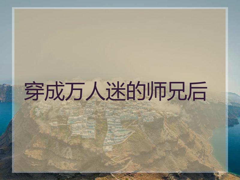 穿成万人迷的师兄后