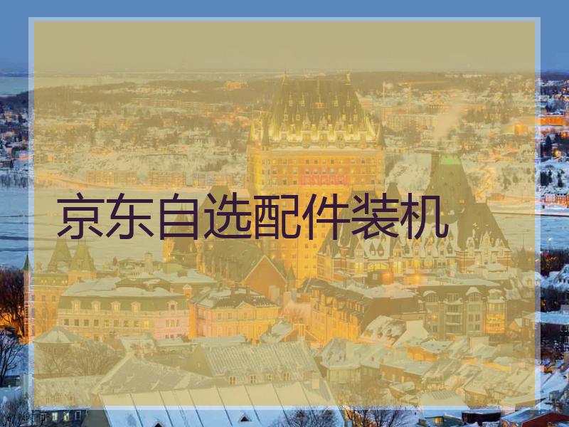 京东自选配件装机