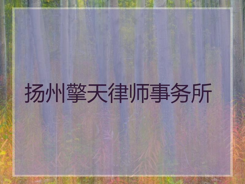 扬州擎天律师事务所
