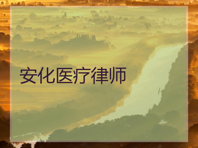 安化医疗律师