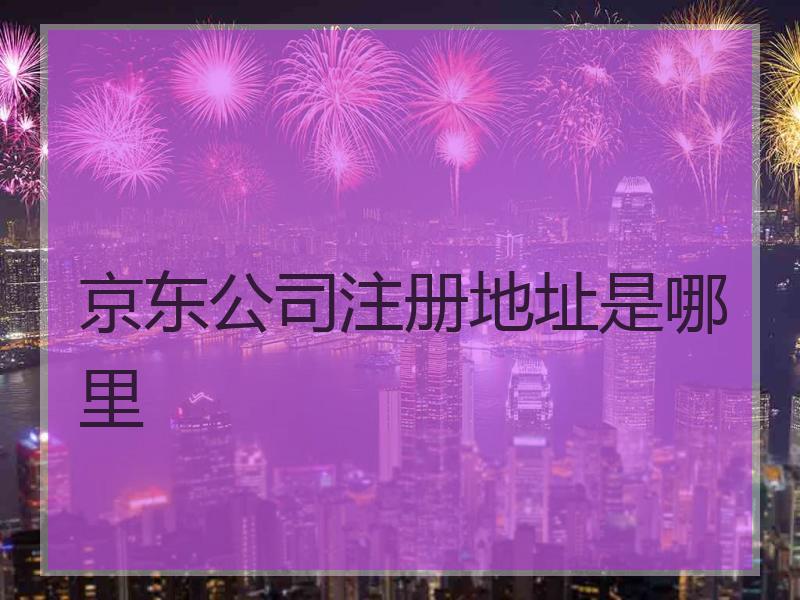 京东公司注册地址是哪里