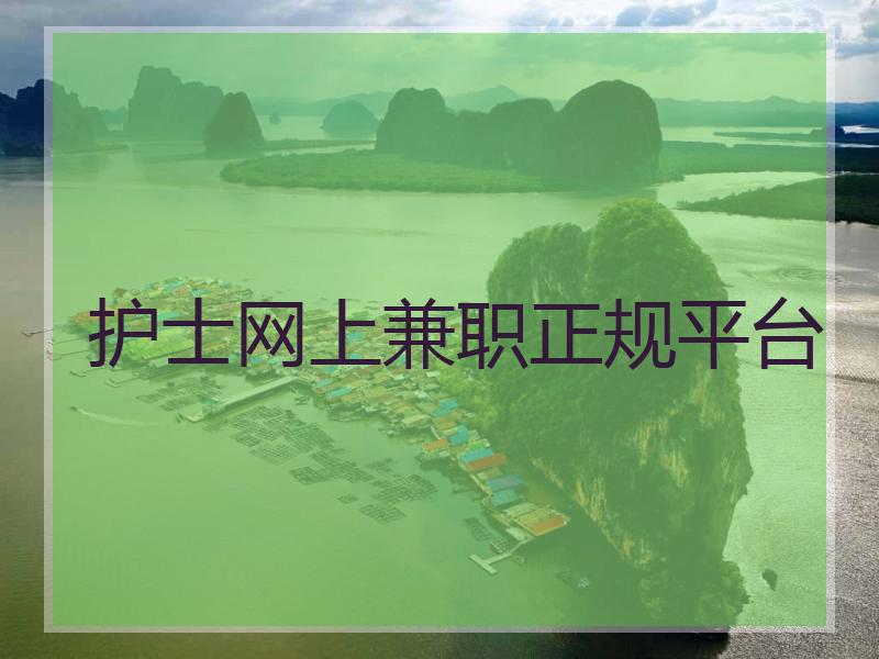 护士网上兼职正规平台