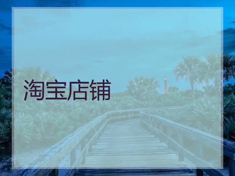 淘宝店铺