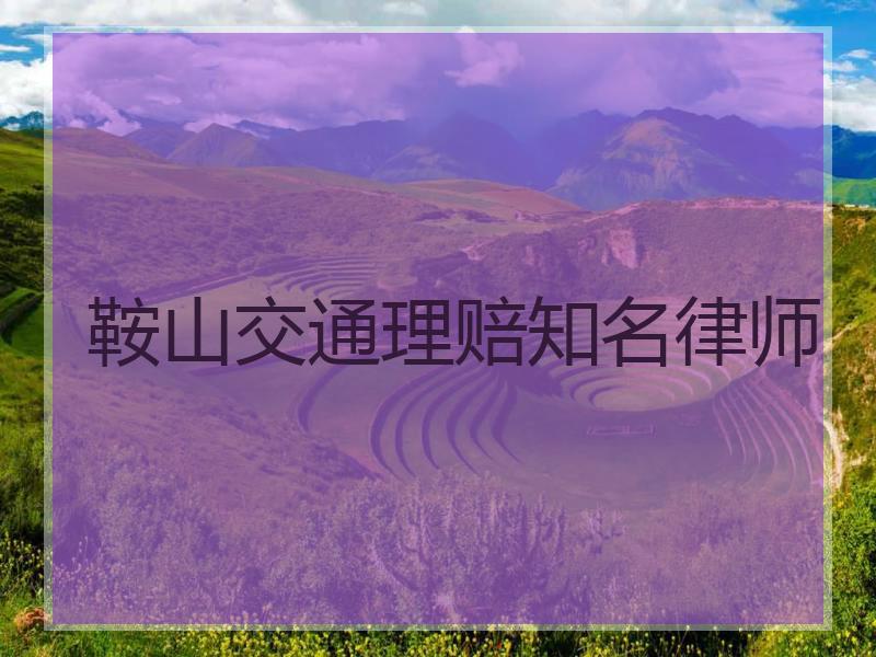 鞍山交通理赔知名律师