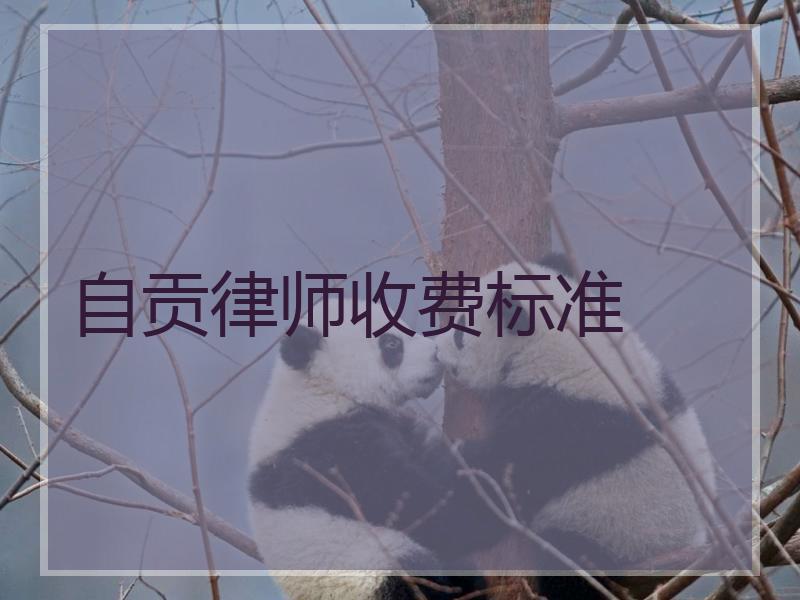 自贡律师收费标准