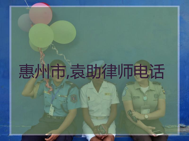 惠州市,袁助律师电话