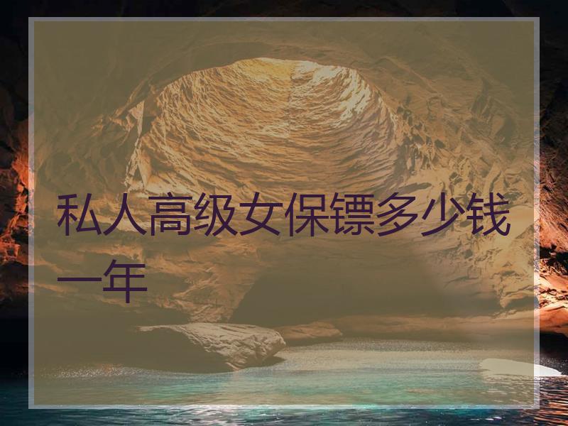 私人高级女保镖多少钱一年