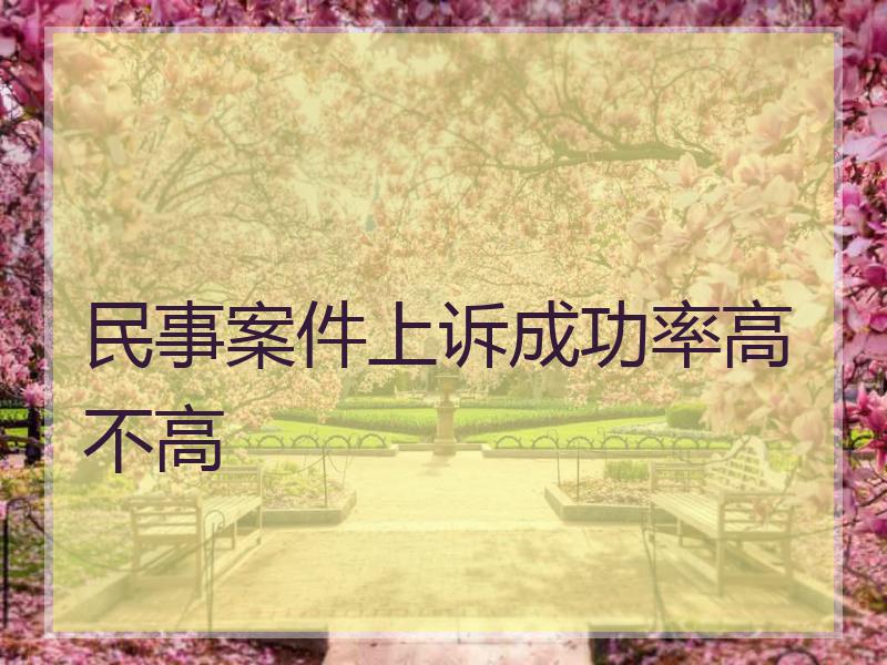 民事案件上诉成功率高不高