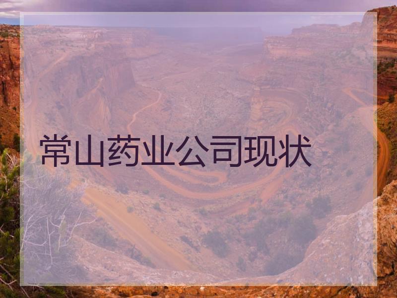 常山药业公司现状
