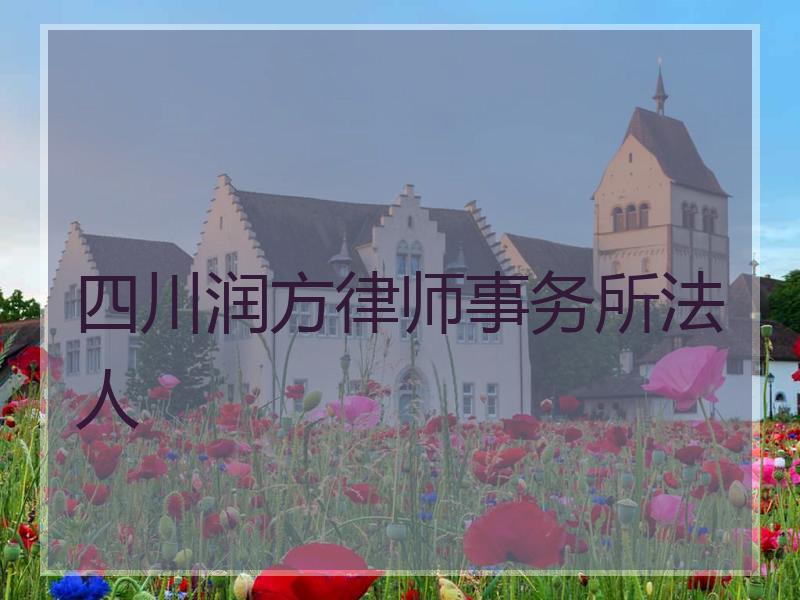 四川润方律师事务所法人
