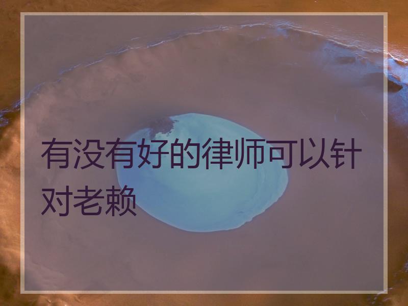 有没有好的律师可以针对老赖