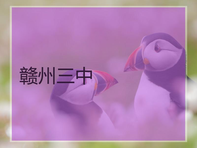 赣州三中