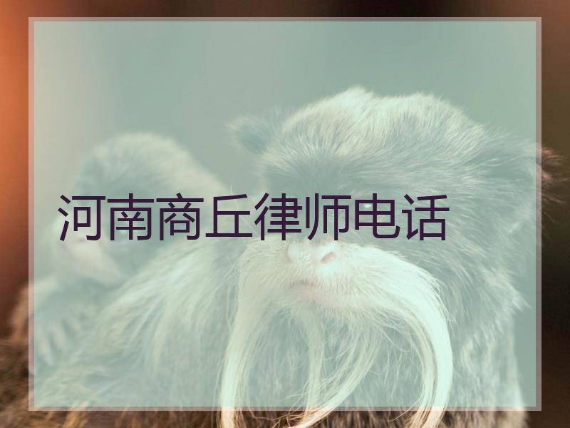 河南商丘律师电话