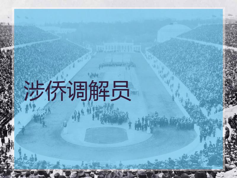 涉侨调解员