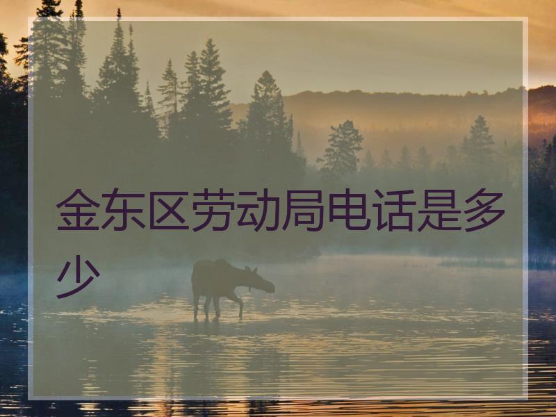 金东区劳动局电话是多少