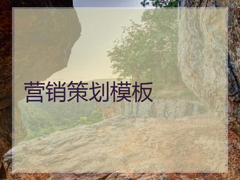 营销策划模板