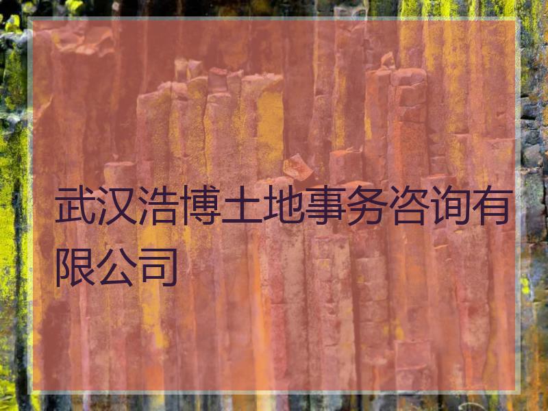武汉浩博土地事务咨询有限公司