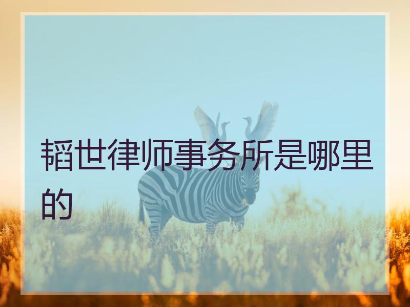 韬世律师事务所是哪里的