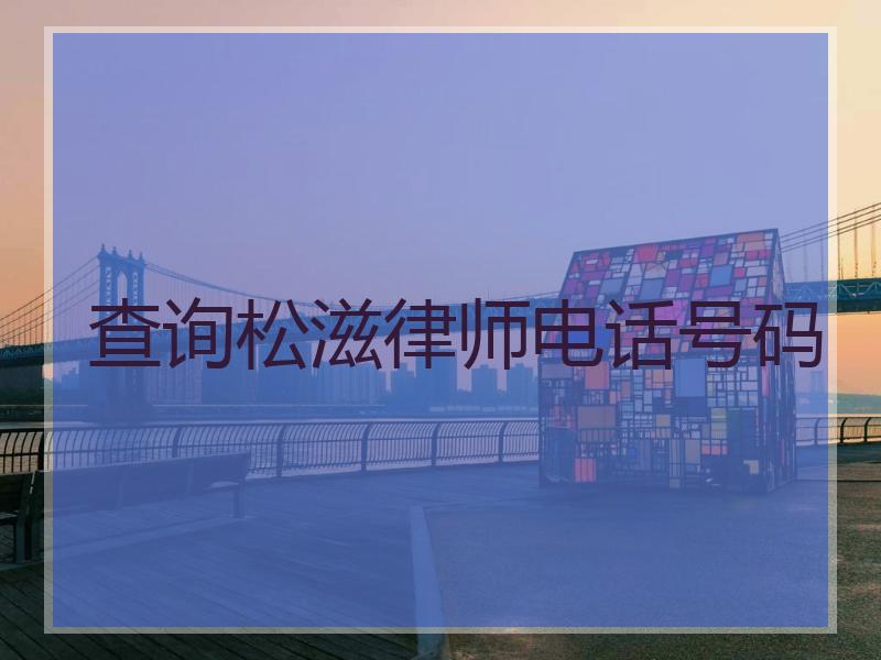 查询松滋律师电话号码