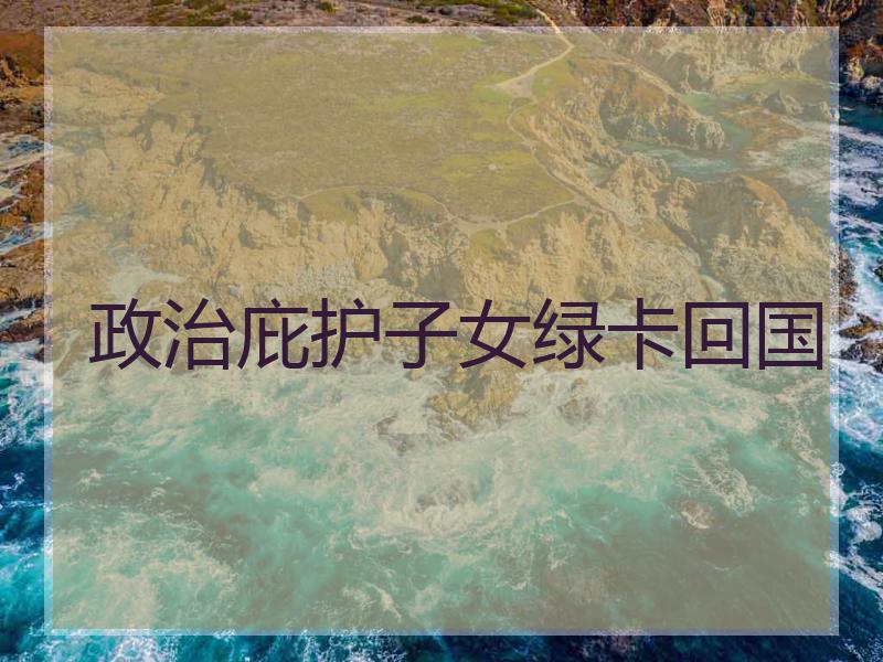 政治庇护子女绿卡回国 政治庇护子女绿卡回国