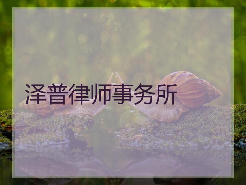 泽普律师事务所