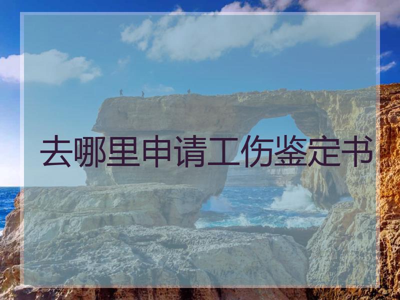 去哪里申请工伤鉴定书
